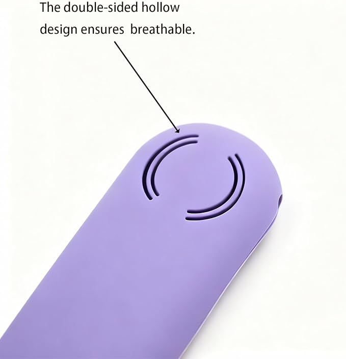 Magnetic Silicone Makeup Brush Holder – Portable Cosmetic Brush Organizer Case, Travel Makeup Tool Storage for Purse, Bag & Beauty Essentials (Purple)