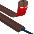 Floor Cord Covers for Wires 3.3FT Cable Hider Wire Cover Self Adhesive Cord Hider Floor for Offices, Homes, Workshops, Warehouses Cable Cavity 0.39" W x 0.27" H