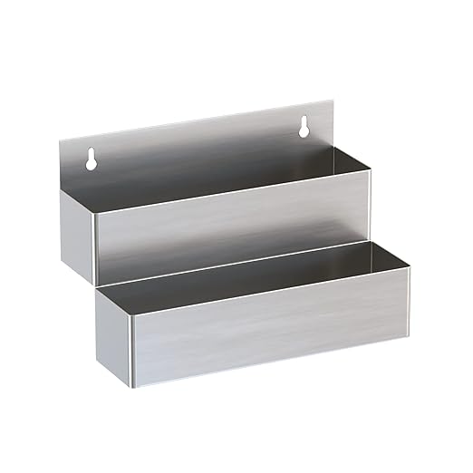 Stainless Steel Double Tier Speed Rail, Liquor Rack, Speed Rack, Bottle Holder - 15 Inch