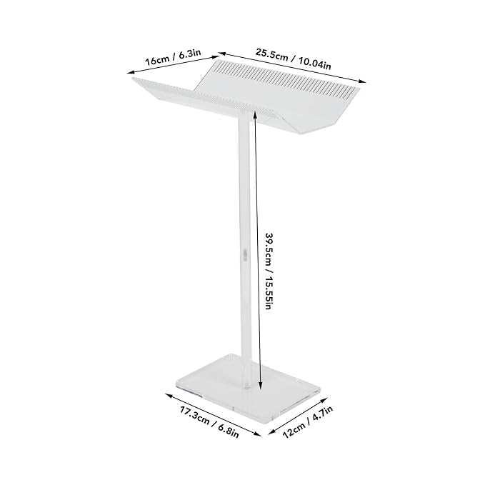 ANGGREK Acrylic Hair Extension Stand, Transparent Sectioning Display Hair Extension Holder for Salon Home