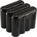 Powertron Batteries 3 Pack AA/AAA / CR123A Black Battery Holder Storage Cases