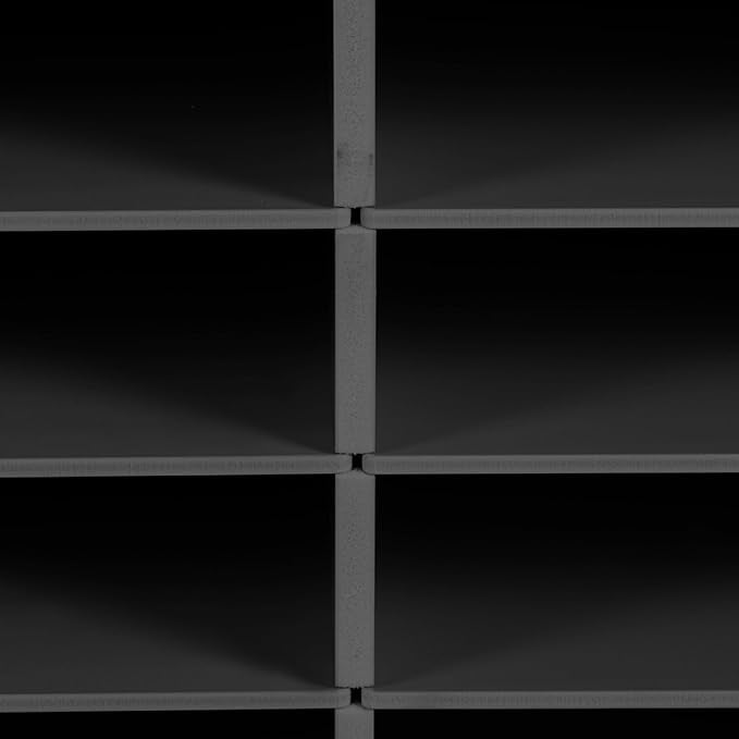 Mail Sorter Organizer, 24 Compartments Mailbox for Classroom, Desktop File Organizer with Adjustable Shelves, for Office Home Classroom, PVC, Black