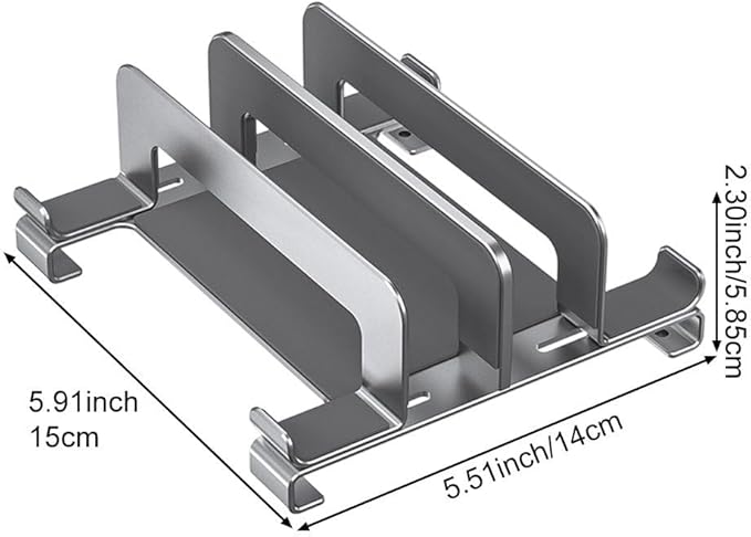 Vertical Laptop Stand Holder, Compatible Desktop Laptop Holder, Adjustable Notebook Dock, 3 in 1 Computer Stand for Laptop/Tablet