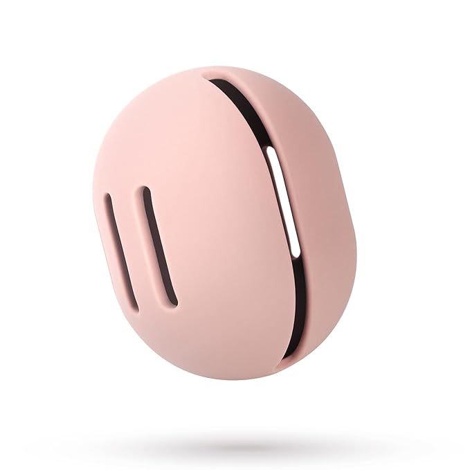 FERYES Makeup Sponge Holder – Shatterproof Eco-Friendly Silicone Beauty Make Up Blender Case for Travel - Pink