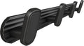 Coat Rack Wall Mount Black, 4 Hooks Rack Metal Coat Hanger Wall for Hanging Hat Purse and Robes, Towel Hook for Bathrooms and Entryway (1 Pack)