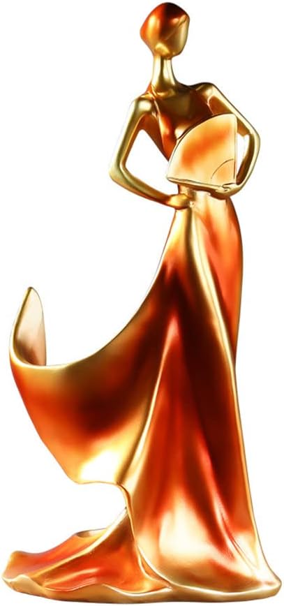 Artpaul Wine Bottle Holder Beauty Lady Statue Wine Bottle Stand Lady Wine Rack Decoration Wine Cork Holder Decor Wine Decor for Kitchen Bar (Red)
