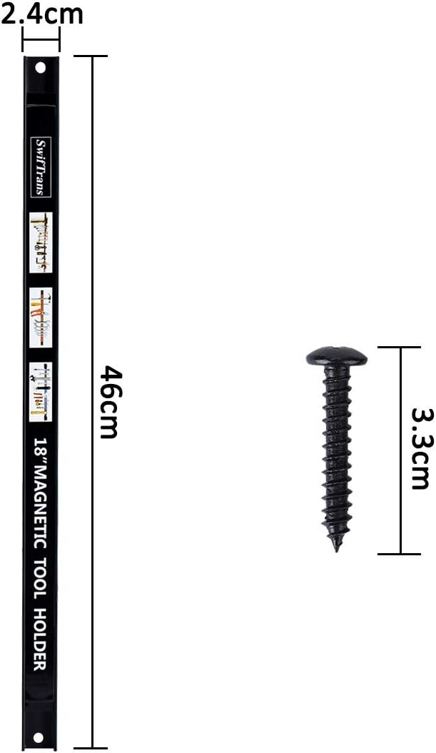 Magnetic Tool Holder 18 Inch 8 Pack Heavy Duty Magnet Tool Bar Strip Rack Wall Mount