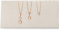 Leather Necklace Display Stand Necklace Bracelet Display Holder Stand with Hooks For Jewelry Storage Display (White)
