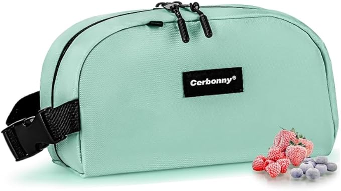 Cerbonny Small Cooler Bag Freezable Lunch Bag for Work School Travel, Leak-proof, 3.5L, Mint Green