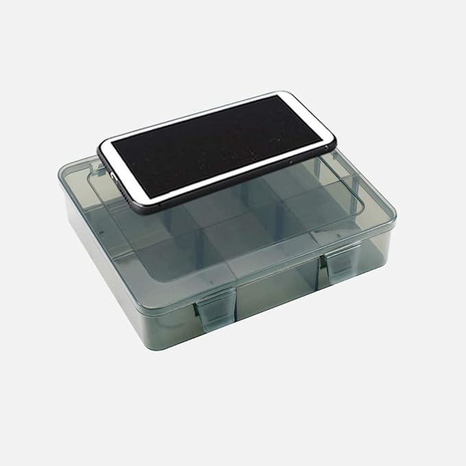 9 Grids Art Craft Supply Organizer Storage Containers, Compartment Storage Box with Removable Dividers for Jewelry, Beads, Buttons, Small Parts