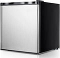 KOTEK 1.1 cu.ft. Compact Upright Freezer, Mini Freezer w/Reversible Stainless Steel Door & Removable Shelf, Small Single Door Freezer for Home, Office, Apartment