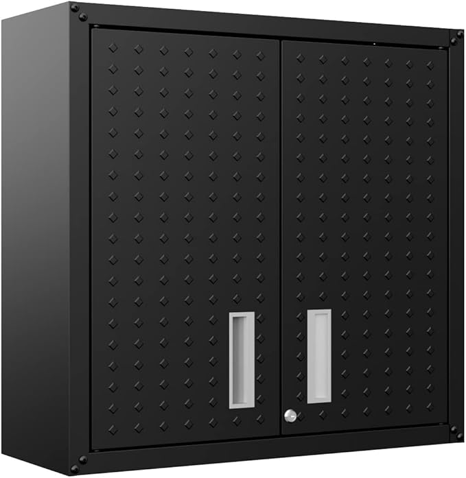 Manhattan Comfort Fortress Storage Units, Charcoal Gray