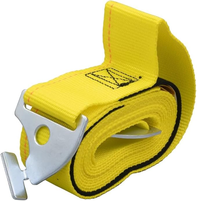 Mytee Products 2"x110.5" Pallet Rack Safety Straps for 9 ft Pallet Bays - 2400 lbs Breaking Strength Rack Safety Straps for Holding Pallets in Place - Warehouse Storage Shelving Accessories