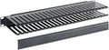 ICC 1U Finger Duct Cable Manager Panel with Cover, Plastic with Metal Back Frame, 5" Depth, Horizontal Cable Management, Rackmount for 19” Network Racks, Black, Single Pack