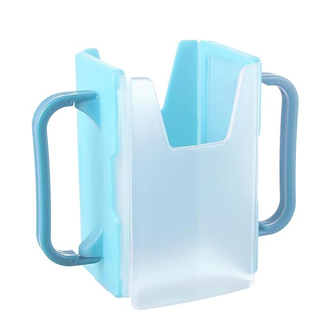 Milk Box Holder - No Squeeze Cup Holder Milk Box, Reusable Juice Bag Holder, Portable Juice Bag Length Adjustable | Juice Bag Holder with Straw Juice, Spill Proof Milk Carton Holder for Home