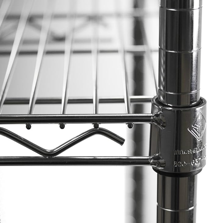 Shelving Inc. 8" d x 8" w Chrome Wire Shelving with 1 Tier Shelf, Weight Capacity 800lbs Per Shelf