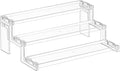 Lifewit 12 Inch Perfume Stand Organizer, 3 Tier Plastic Display Riser for Makeup, Skincare Vanity Storage, Cupcake, Figurine Holder, Bathroom, Bedroom, Room Decor, Clear, 1 Pack
