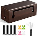 Large Cable Management Box - Stylish Wire Organizer, Wire Concealer and Wire Management Box - Wire Management Box Tall Design for Easy Access（NO Power Strips or Chargers）