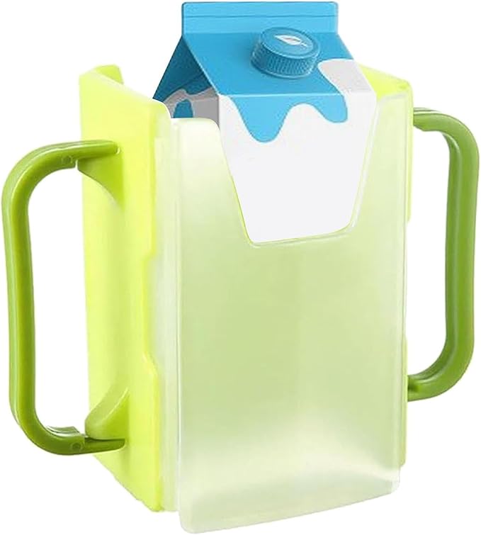 Juice Box Holder - Portable Toddler Drink Pouch Holder, Squeeze Proof Milk Pouch Holder | Reusable Milk Carton Cup Holder, Adjustable Juice Bag Holder, Milk Cup Holder Peerfect for Kids and Toddler