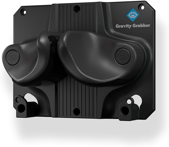 Gravity Grabber Ultimate Ski & Snowboard Wall Storage Rack - Fits any Ski or Snowboard - Save Your Rocker, Tips and Tails - Damage-free - 1x - Black