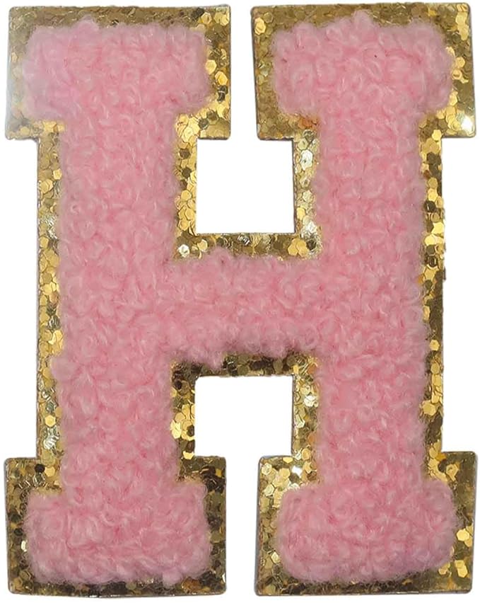 TopPerfekt Travel Jewelry Case, Jewelry Box with Mirror, Jewelry Organizer Bridal Shower Gifts to Her, Earring Storage Travel Case, Trendy Gift for Women and Girls, Girlfriend-Letter H, Pink