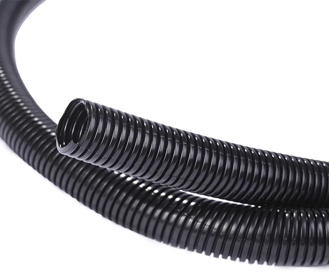 Alex Tech 10ft - 1/2 inch Split Wire Loom Tubing - Black