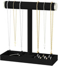 Bracelet and Necklace Holder,Velvet Jewelry Necklace Display Organizer Stand,bracelet Holder for Selling,Bracelet and Necklace Storage Tree (Style 1（Black+ Metal lid）)