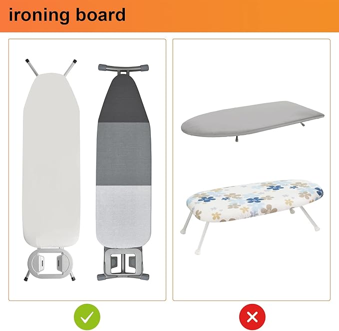 ORLESS Over The Door/Wall Mount Ironing Board Hanger, Laundry Room Iron and Ironing Board Caddy Storage Holder (White)