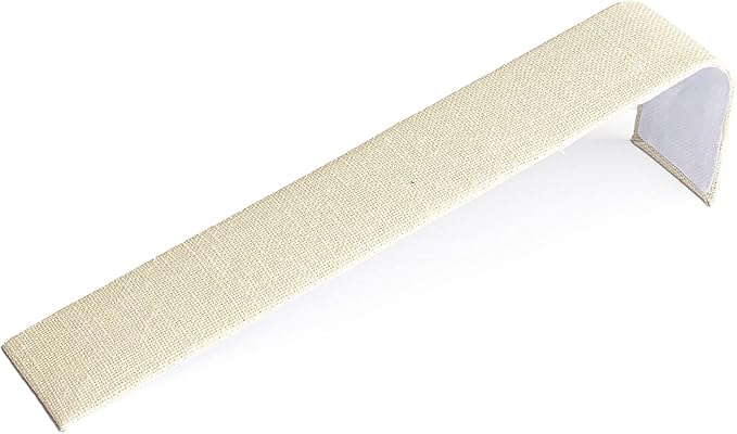 Novel Box 2 Pack Bracelet/Watch Ramp Beige Linen 2x8.25x2 Inches - Slim and Sleek Ramps for Jewelry Display - Bracelet Holder Organizer Stand for Wedding, Selling & Personal Use