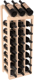 Wine Racks America InstaCellar Display Top Wine Rack Kit - Durable and Expandable Wine Storage System, Pine Unstained - Holds 24 Bottles