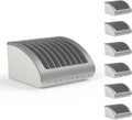 6-Pack | Pochar 8-Device Universal AC Laptop Charging Station for Multiple Laptops - Chromebook Organizer for Classroom - Fits up to 15.6'' Screensize and 1.4'' Thick (Gray)