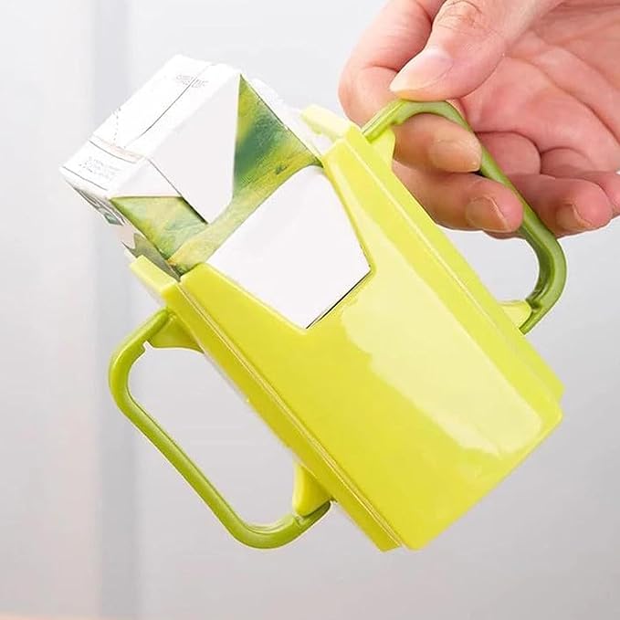 Juice Box Holder - Portable Toddler Drink Pouch Holder, Squeeze Proof Milk Pouch Holder | Reusable Milk Carton Cup Holder, Adjustable Juice Bag Holder, Milk Cup Holder Peerfect for Kids and Toddler