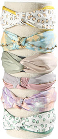Coward Vertical Beige Headband Holder Organizer, Headband Organizer Display Stand,Hairband Storage Tower for Women Girls (beige velvet)