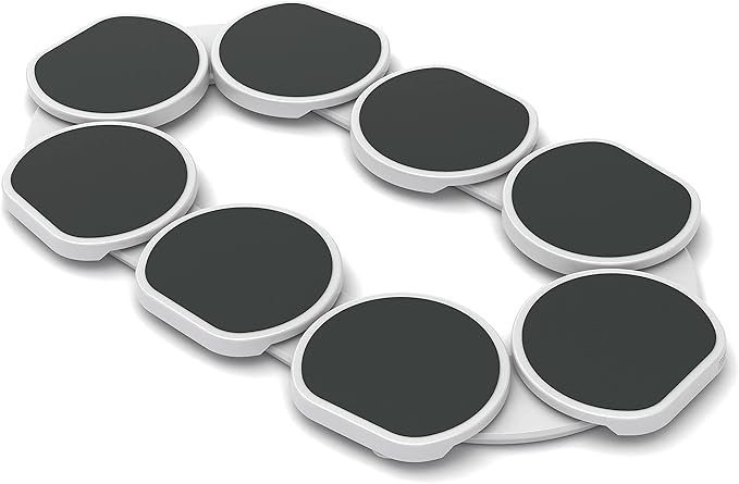 The Lazy Susan Revolution - Full Set - Dark Gray - The First Patented Lazy Susan Turntable Expandable for Rectangular & Oblong Tables - Kitchen & Dining Tables - Great Gift! Parties & Gatherings.