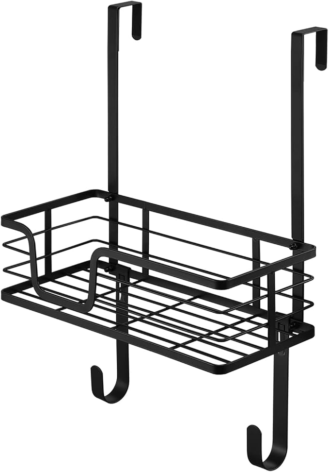 KES Ironing Board Hanger Over The Door Ironing Board Holder T Shape Fit for 1 3/8 Doors Matte Black, HIR500A-BK