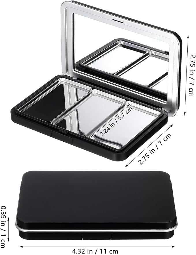 Luxshiny Empty Eyeshadow Palette: Refillable Magnetic Makeup Palette with Mirror for Eyeshadow Powder Blush Lipstick Highlight - Compact Travel Size