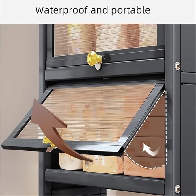 Over Washer and Dryer Storage Shelf Freestanding Laundry Room Organizer Cabinet Gap Shelf for Bathroom Utility Room with Doors Space Saver(Black)