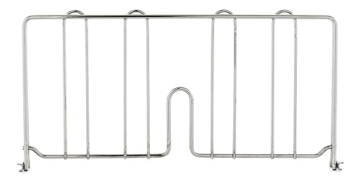 METRO DD18C Super Erecta Chrome Plated Shelf Divider, 18" Width x 8" Height, Silver