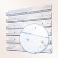 YMVV 15" Nail Polish Rack Wall Mounted Shelf with Iridescent Star Shaped Glitters Sequin Inside,Clear Acrylic Nail Polish Organizer for Nail Techs,Great Display for Salons Retailers（6 Pack）