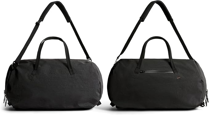 Bellroy Venture Ready Duffel 55L (large-format travel bag with streamlined organization and rugged materials) - Black