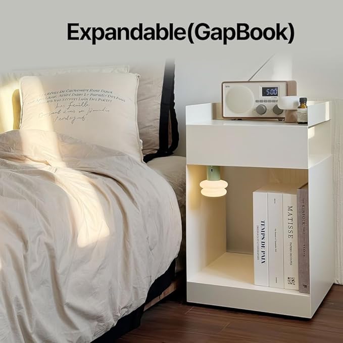 Book Shape Decorative Cable Management Box - Expandable Cable Organizer Box with Magnetic Closure for Home & Office (LoveFinds, Standard)