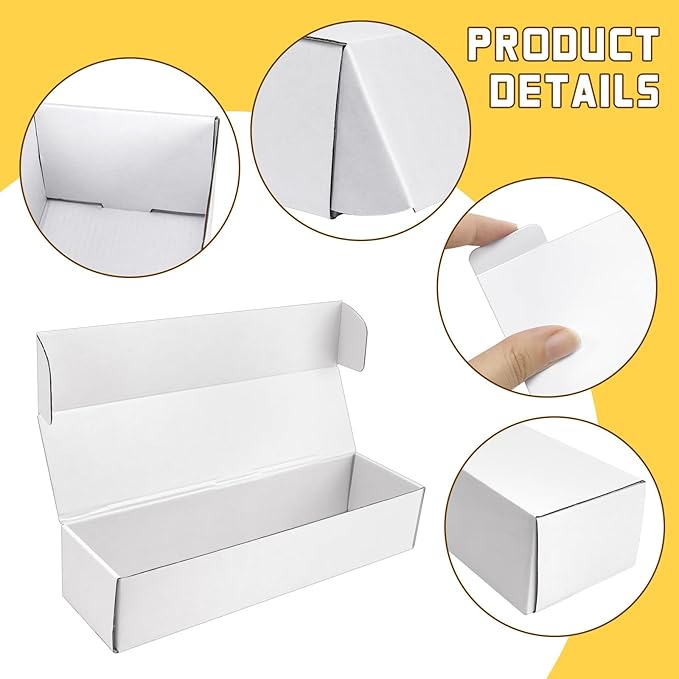 Trading Card Storage Box with Dividers, 3 Pack • 820 Count Bulk Card Collection Case, Corrugated Cardboard Storage Box for Sports, TCG/Magic/Mtg Cards (Horizontal Length 14.5 Inch)