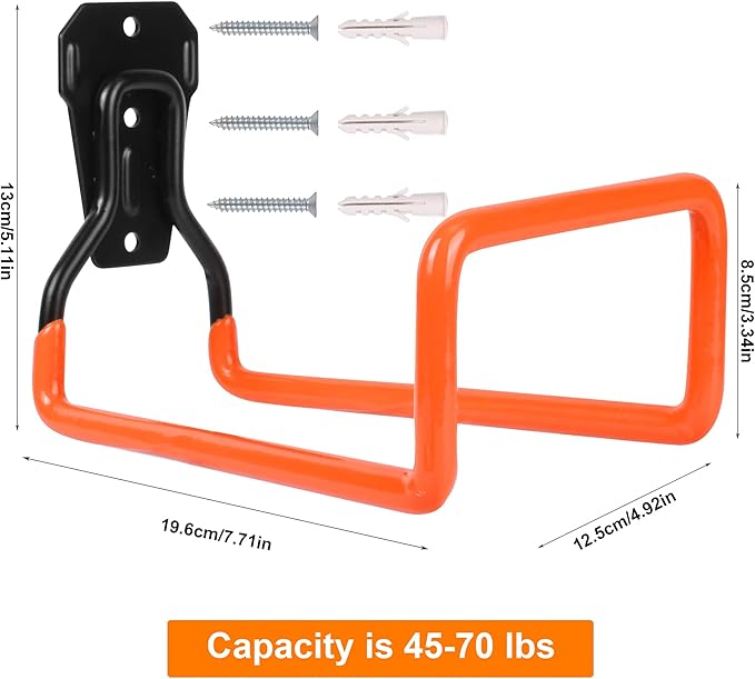 2pcs Hose Organizer Metal Hose Hangers for Outside Heavy Duty Hose Hook Wall Mount Hose Reels Garden Hose Holder for Ropes