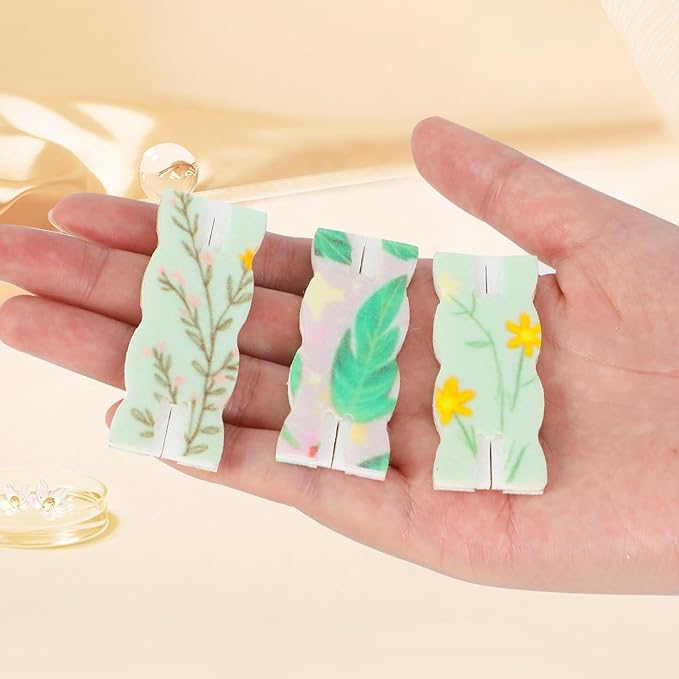 10pcs Tangle-Free Jewelry Organizer, Universal Necklace Display Card Holder, Portable Reusable Necklaces Containers Travel Organizer (Green Leaves)