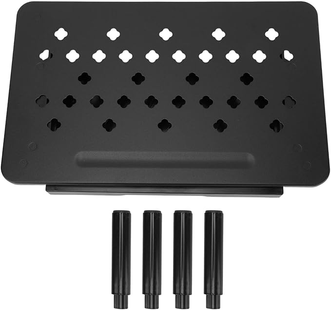 Bewinner Computer Monitor Stand Riser, Desk Organizers and Accessories with Drawer, Office Desk Accessories Metal Printer Laptop Stand20KG Bearing (Black)