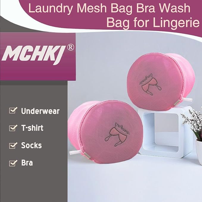 4Pcs Premium Durable Honeycomb Mesh Laundry Bags for Delicates, Large Bra Laundry Bags for Washing Machine, Lingerie Underwear & Intimates Wash Bag 6.7 x 6.7 x 7.5Inches