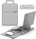 Nillkin 14 inch Laptop Sleeve with Handle (4-in-1), 2 Stand Modes, MacBook Sleeve with Adjustable Stand & Mouse Pad, Slim Laptop Case 14 inch for Samsung/Surface/HP/Chromebook/Dell 12-14'', Gray