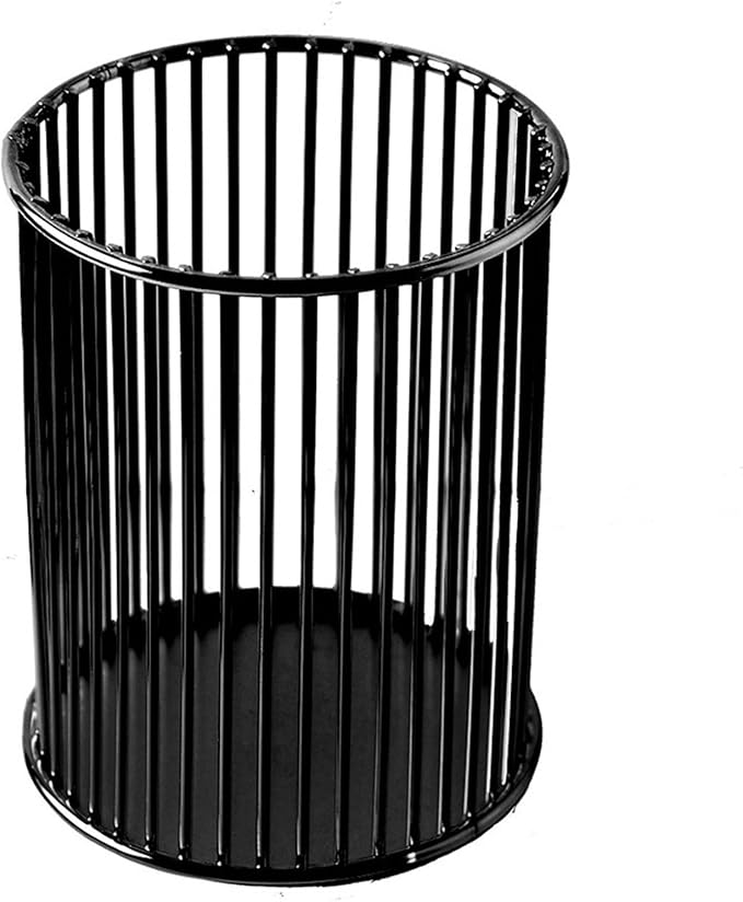 Metal Pen Holder Cup for Desk Makeup Brushes Pencil Holders Home Office Organizer Black