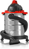 Dirt Devil 6 Gallon Corded Wet Dry Shop Vacuum, Portable, Heavy Duty Vacuum for Garage, Home, Workshop or Vehicle, Durable Design with Versatile Tools, Wet/Dry Shop Vac