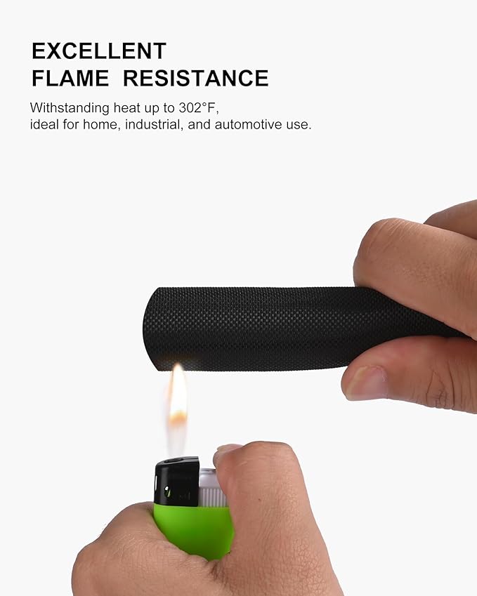Secbolt Cord Protectors from Pets No Chew, 10ft - 3/4 inch Ultra Durable Cord Covers for Pets, Bite-Resistant Cable and Wire Protector for Cats, Dogs, Rabbits - Black
